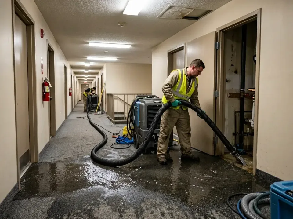 multi-unit-apartment-hallway-f-005 — frequently asked questions, Emergency Burst Pipe Water Extraction & Removal in Quartz H…
